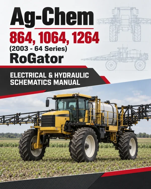 Ag-Chem 864, 1064, 1264 (2003 - 64 Series) RoGator Electrical & Hydraulic Schematics Manual