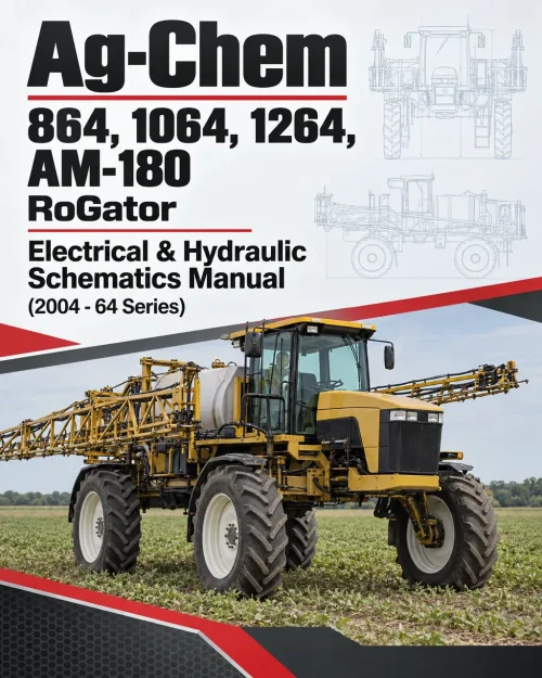Ag-Chem 864, 1064, 1264, AM-180 RoGator Electrical & Hydraulic Schematics Manual (2004 - 64 Series) Ag-Chem 864, 1064, 1264, AM-180 RoGator Electrical & Hydraulic Schematics Manual (2004 - 64 Series)