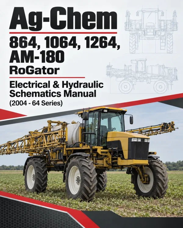 Ag-Chem 864, 1064, 1264, AM-180 RoGator Electrical & Hydraulic Schematics Manual (2004 - 64 Series)