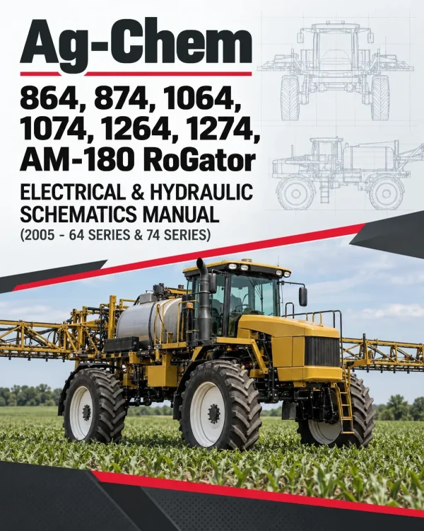 Ag-Chem 864, 874, 1064, 1074, 1264, 1274, AM-180 RoGator Electrical & Hydraulic Schematics Manual (2005 - 64 Series & 74 Series)