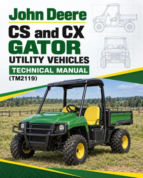 John Deere CS and CX Gator Utility Vehicles Technical Manual (TM2119)