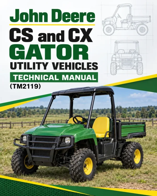John Deere CS and CX Gator Utility Vehicles Technical Manual (TM2119)