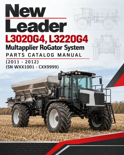New Leader L3020G4, L3220G4 Multapplier RoGator System Parts Catalog Manual (2011 - 2012) (SN WXX1001 - CXX9999) New Leader L3020G4, L3220G4 Multapplier RoGator System Parts Catalog Manual (2011 - 2012) (SN WXX1001 - CXX9999)