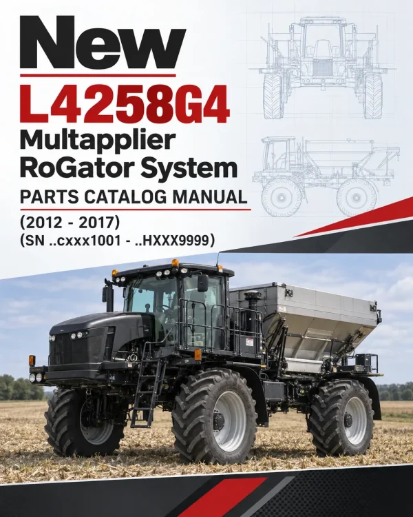 New Leader L4258G4 Multapplier RoGator System Parts Catalog Manual (2012 - 2017) (SN ..cxxx1001 - ..HXXX9999) New Leader L4258G4 Multapplier RoGator System Parts Catalog Manual (2012 - 2017) (SN ..cxxx1001 - ..HXXX9999)