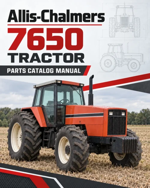 Allis-Chalmers 7650 Tractor Parts Catalog Manual Allis-Chalmers 7650 Tractor Parts Catalog Manual