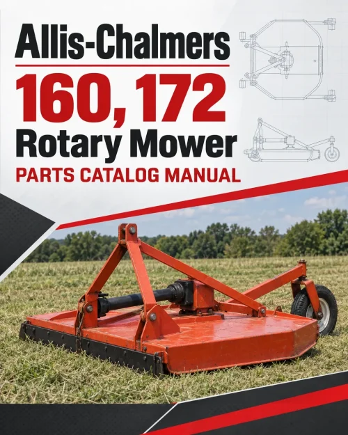 Allis-Chalmers 160, 172 Rotary Mower Parts Catalog Manual