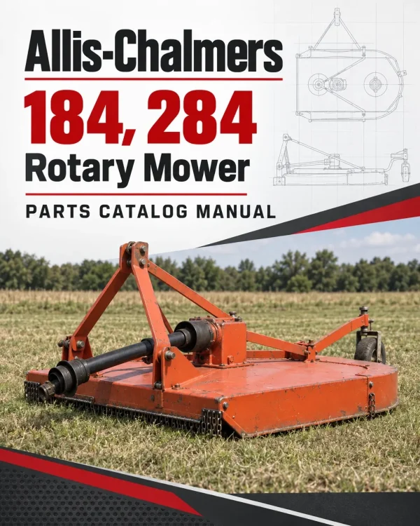 Allis-Chalmers 184, 284 Rotary Mower Parts Catalog Manual