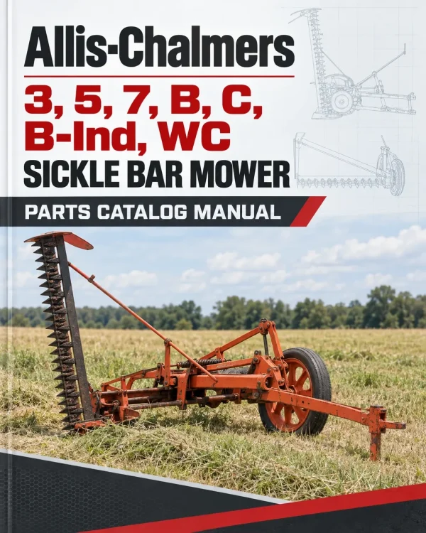 Allis-Chalmers 3, 5, 7, B, C, B-Ind, WC Sickle Bar Mower Parts Catalog Manual