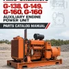 Allis-Chalmers G-138, G-149, G-160, G-160 Auxiliary Engine Power Unit Parts Catalog Manual Allis-Chalmers G-138, G-149, G-160, G-160 Auxiliary Engine Power Unit Parts Catalog Manual