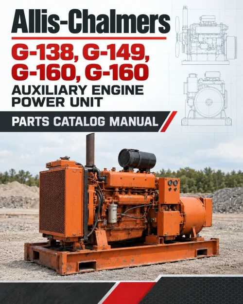 Allis-Chalmers G-138, G-149, G-160, G-160 Auxiliary Engine Power Unit Parts Catalog Manual Allis-Chalmers G-138, G-149, G-160, G-160 Auxiliary Engine Power Unit Parts Catalog Manual