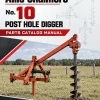 Allis-Chalmers No. 10 Post Hole Digger Parts Catalog Manual Allis-Chalmers No. 10 Post Hole Digger Parts Catalog Manual