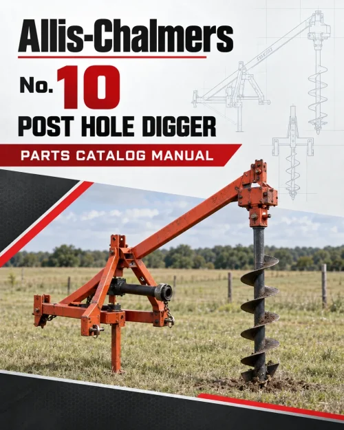 Allis-Chalmers No. 10 Post Hole Digger Parts Catalog Manual Allis-Chalmers No. 10 Post Hole Digger Parts Catalog Manual
