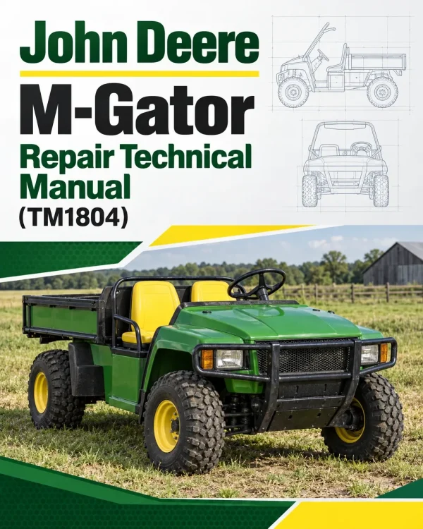 John Deere M-Gator Repair Technical Manual (TM1804)