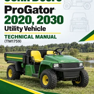 John Deere ProGator 2020, 2030 Utility Vehicle Technical Manual (TM1759)