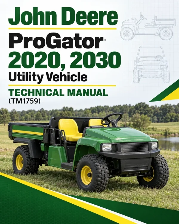 John Deere ProGator 2020, 2030 Utility Vehicle Technical Manual (TM1759)