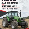 AGCO Allis 6265 Tractor and Deutz-Fahr DX 3.70 Parts Catalog Manual