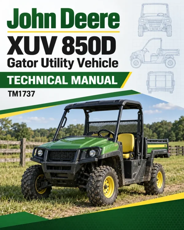 John Deere XUV 850D Gator Utility Vehicle Technical Manual TM1737