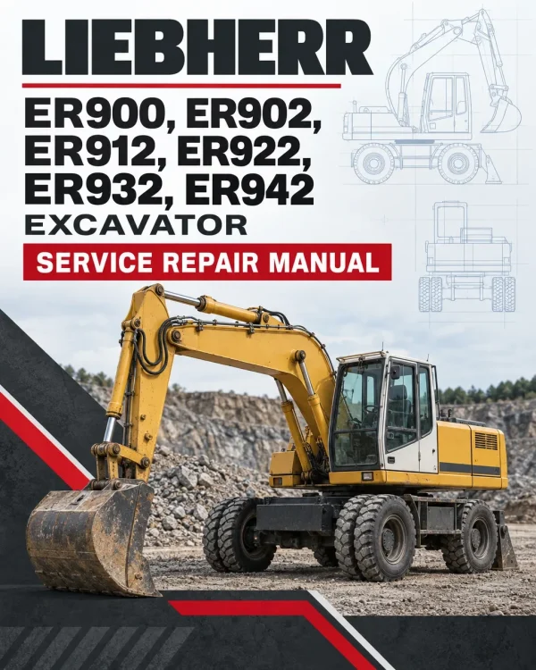 Liebherr ER900, ER902, ER912, ER922, ER932, ER942 Excavator Service Repair Manual