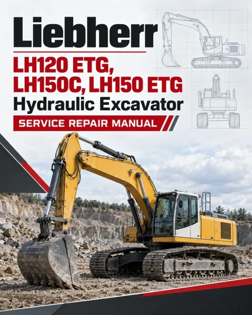 Liebherr LH120 ETG, LH150C, LH150 ETG Hydraulic Excavator Service Repair Manual