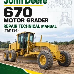 John Deere 670 Motor Grader Repair Technical Manual (TM1134)