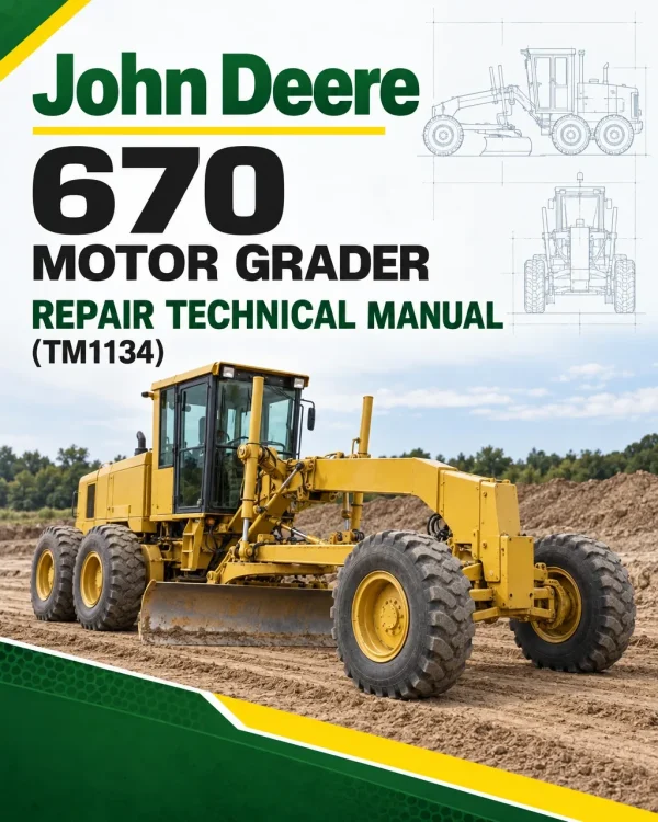 John Deere 670 Motor Grader Repair Technical Manual (TM1134) John Deere 670 Motor Grader Repair Technical Manual (TM1134)