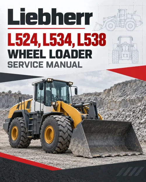Liebherr L524, L534, L538 Wheel Loader Service Manual