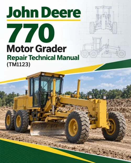 John Deere 770 Motor Grader Repair Technical Manual (TM1123) John Deere 770 Motor Grader Repair Technical Manual (TM1123)