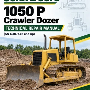 John Deere 1050 P Crawler Dozer Technical Repair Manual (SN CX07442 and up)