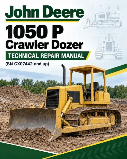 John Deere 1050 P Crawler Dozer Technical Repair Manual (SN CX07442 and up)