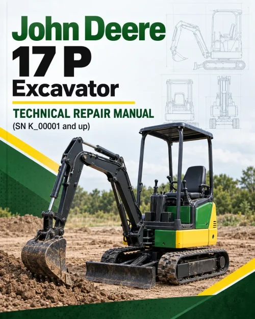 John Deere 17 P Excavator Technical Repair Manual (SN K_00001 and up)