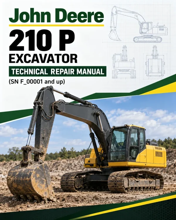 John Deere 210 P Excavator Technical Repair Manual (SN F_00001 and up)