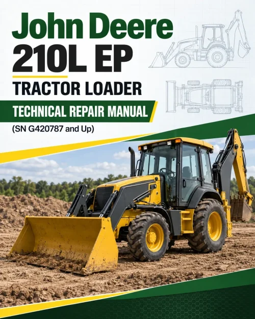 John Deere 210L EP Tractor Loader Technical Repair Manual (SN G420787 and Up)