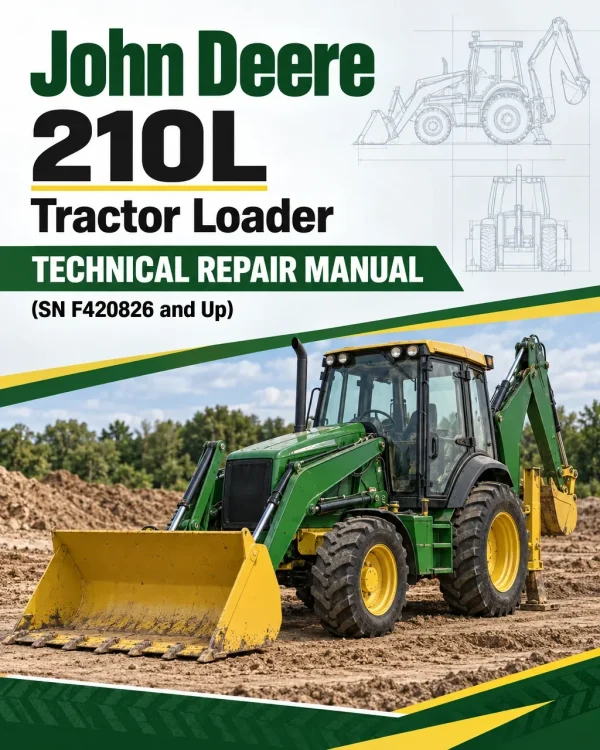 John Deere 210L Tractor Loader Technical Repair Manual (SN F420826 and Up)
