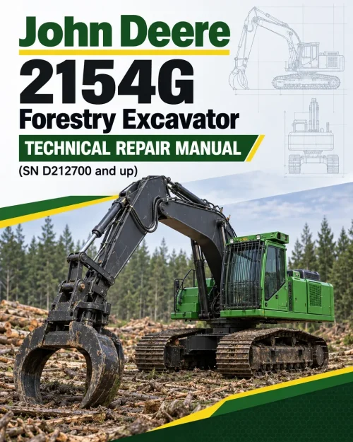 John Deere 2154G Forestry Excavator Technical Repair Manual (SN D212700 and up)