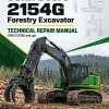 John Deere 2154G Forestry Excavator Technical Repair Manual (SN F212700 and up)
