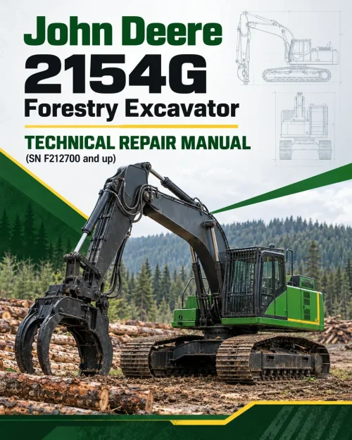 John Deere 2154G Forestry Excavator Technical Repair Manual (SN F212700 and up)