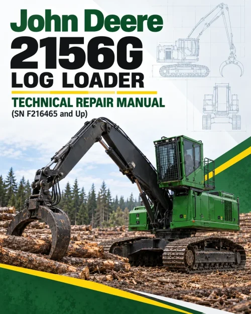 John Deere 2156G Log Loader Technical Repair Manual (SN F216465 and Up)