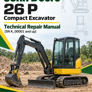 John Deere 26 P Compact Excavator Technical Repair Manual (SN K_00001 and up)