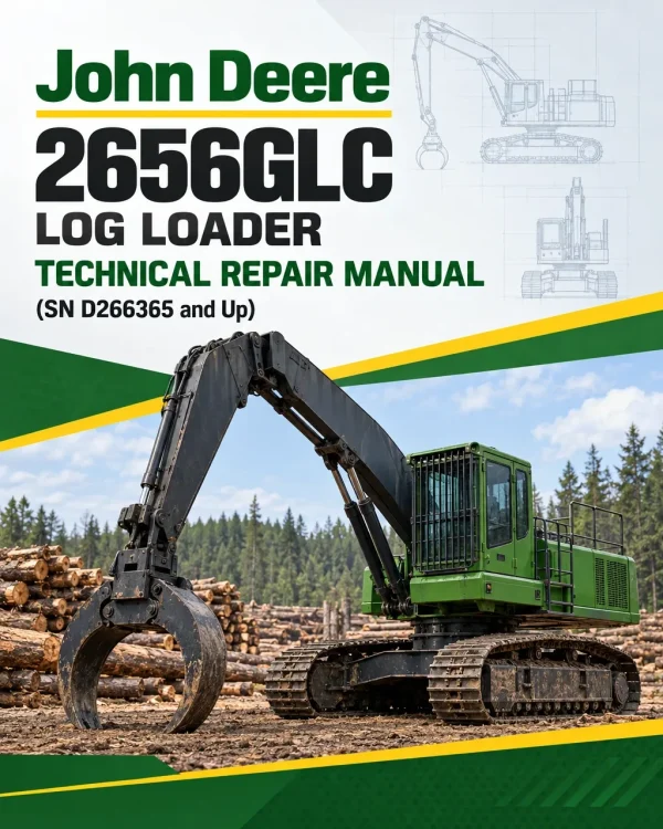 John Deere 2656GLC Log Loader Technical Repair Manual (SN D266365 and Up)