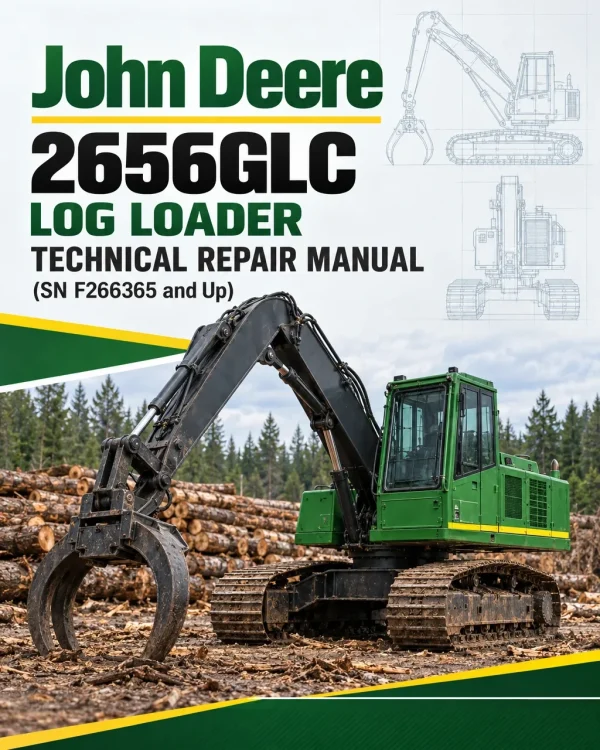 John Deere 2656GLC Log Loader Technical Repair Manual (SN F266365 and Up)