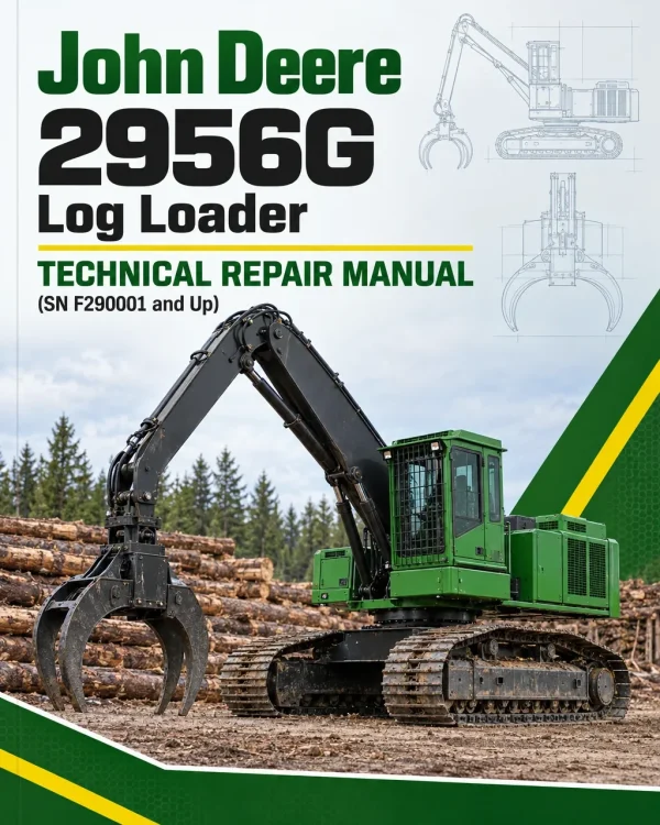 John Deere 2956G Log Loader Technical Repair Manual (SN F290001 and Up)