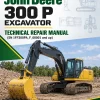 John Deere 300 P Excavator Technical Repair Manual (SN 1FF300PA_F_00001 and up)