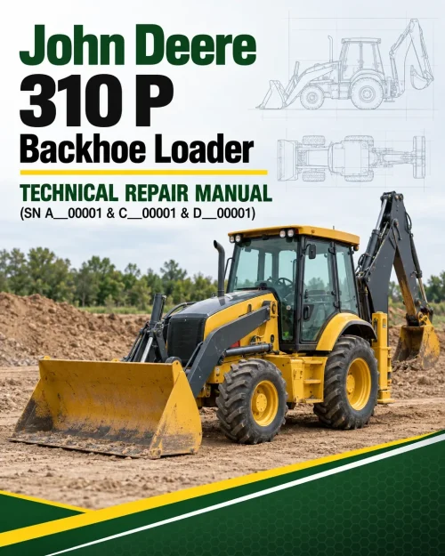 John Deere 310 P Backhoe Loader Technical Repair Manual (SN A__00001 & C__00001 & D__00001)