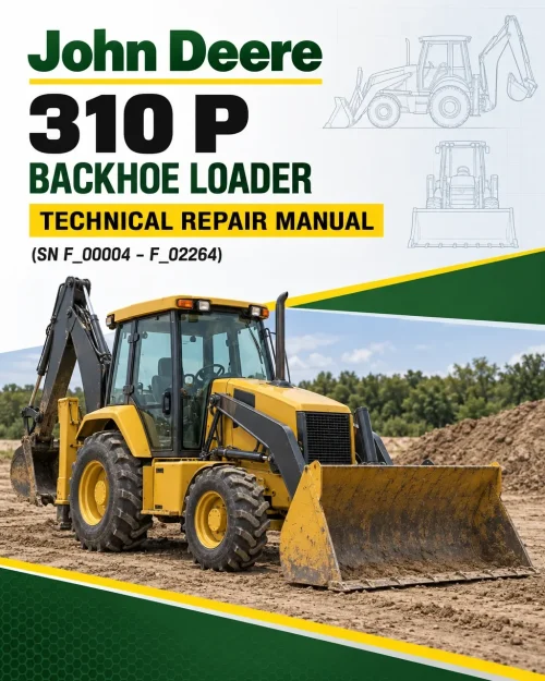 John Deere 310 P Backhoe Loader Technical Repair Manual (SN F_00004 - F_02264)