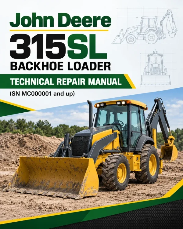 John Deere 315SL Backhoe Loader Technical Repair Manual (SN MC000001 and up)
