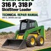 John Deere 316 P, 318 P SkidSteer Loader Technical Repair Manual (SN G_36500 and Up)