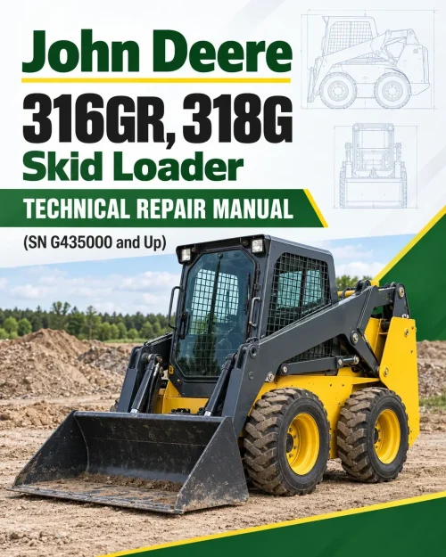 John Deere 316GR, 318G Skid Loader Technical Repair Manual (SN G435000 and Up)
