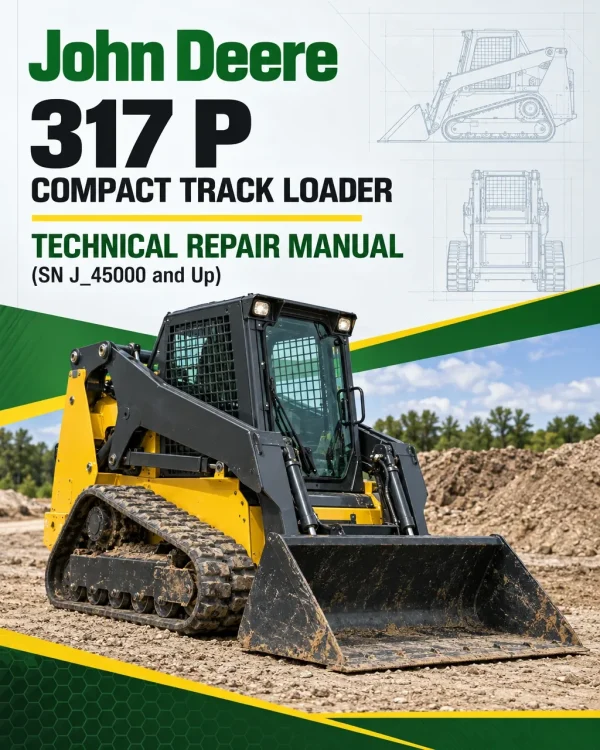 John Deere 317 P Compact Track Loader Technical Repair Manual (SN J_45000 and Up)