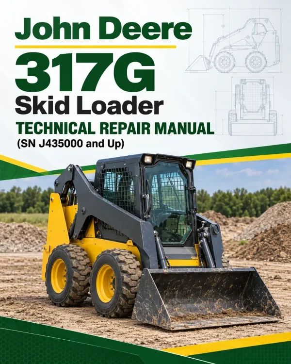 John Deere 317G Skid Loader Technical Repair Manual (SN J435000 and Up)