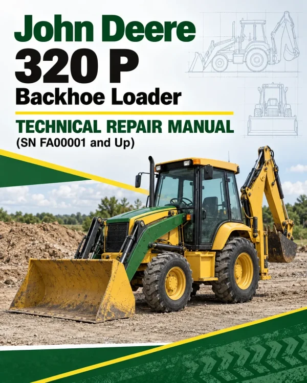 John Deere 320 P Backhoe Loader Technical Repair Manual (SN FA00001 and Up)